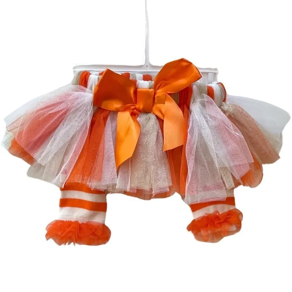 Baby Essentials Baby Girls Hello Pumpkin Bodysuit Set Size 6 Months NWT